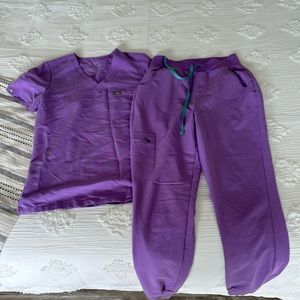 Figs Lilac Dawn Scrub Set Small